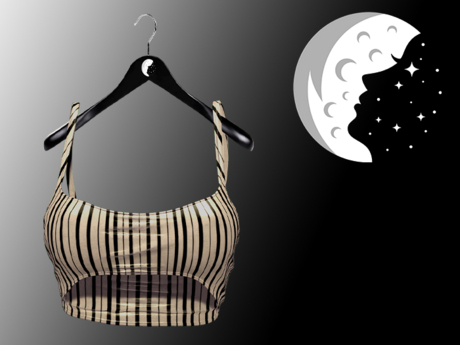 Second Life Marketplace - Moonie - Emily Top - Black Lines